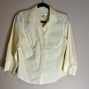 Chico's 100% cotton No Iron™ Striped women's long sleeve shirt size S/4